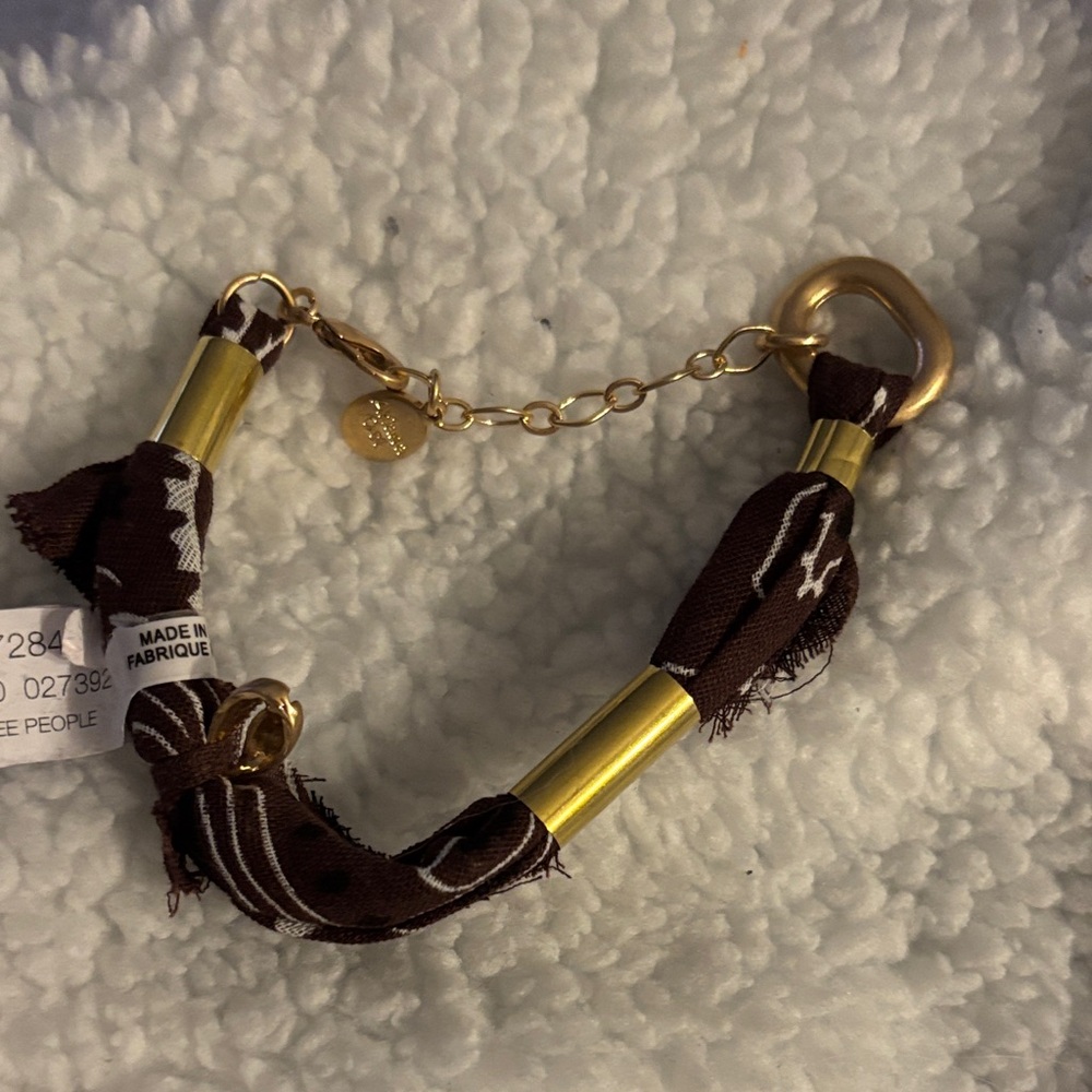 Free People Ariana Ost Anklet. NWT. Brown